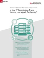 White Paper: Is Your IT Organization Transforming - or Merely Performing?